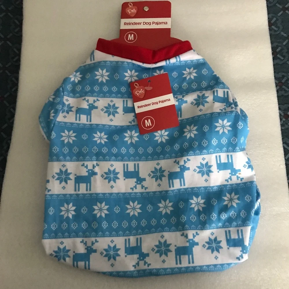Pet Central Reindeer Dog Pajama NEW For sale Size M-14”/35.56cm